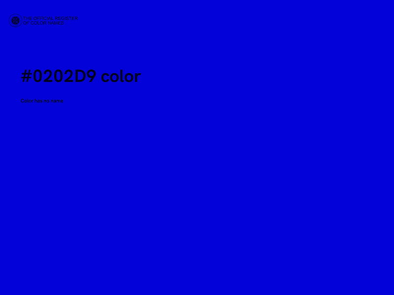 #0202D9 color image