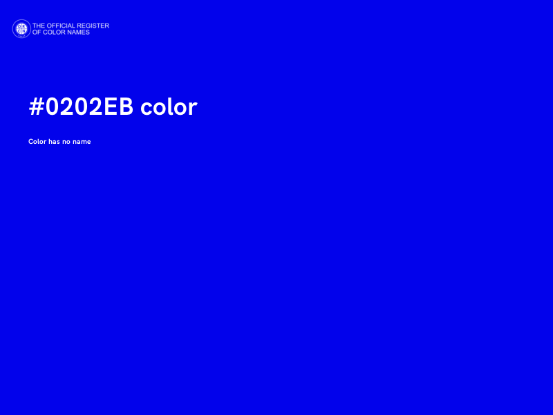 #0202EB color image