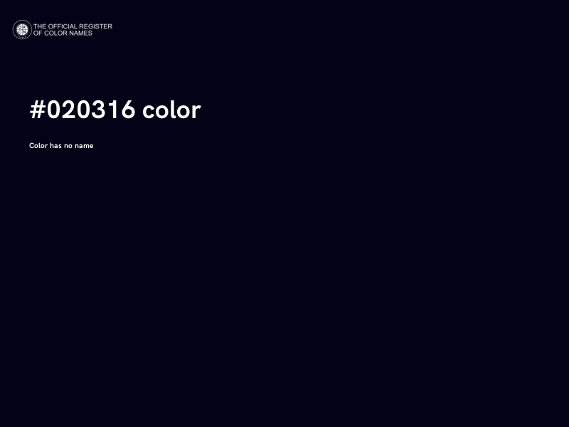 #020316 color image
