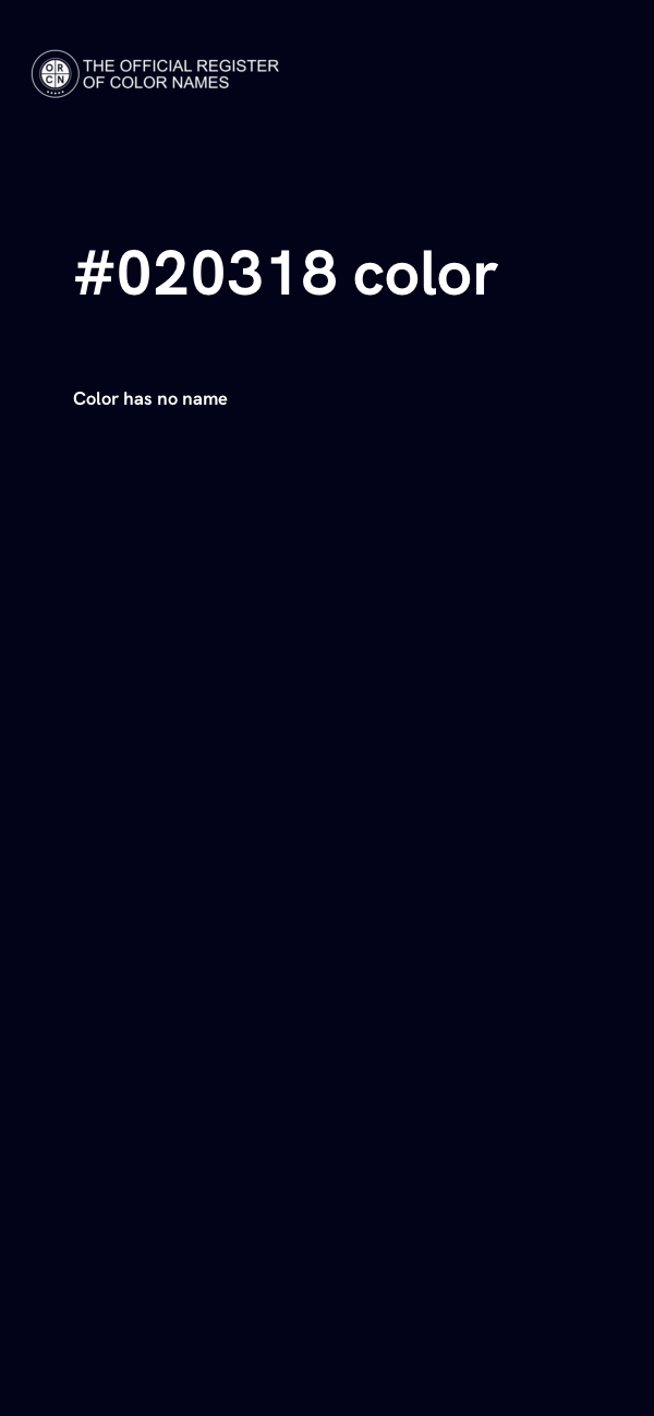 #020318 color image