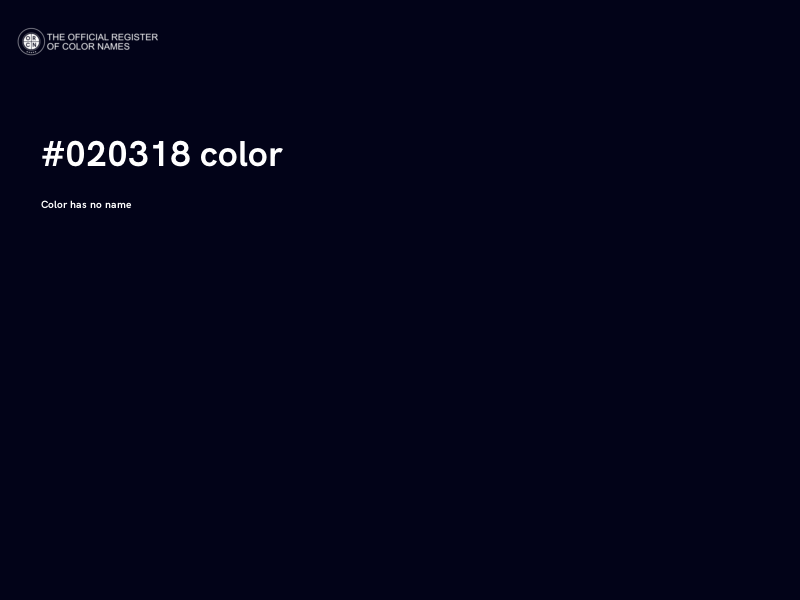 #020318 color image