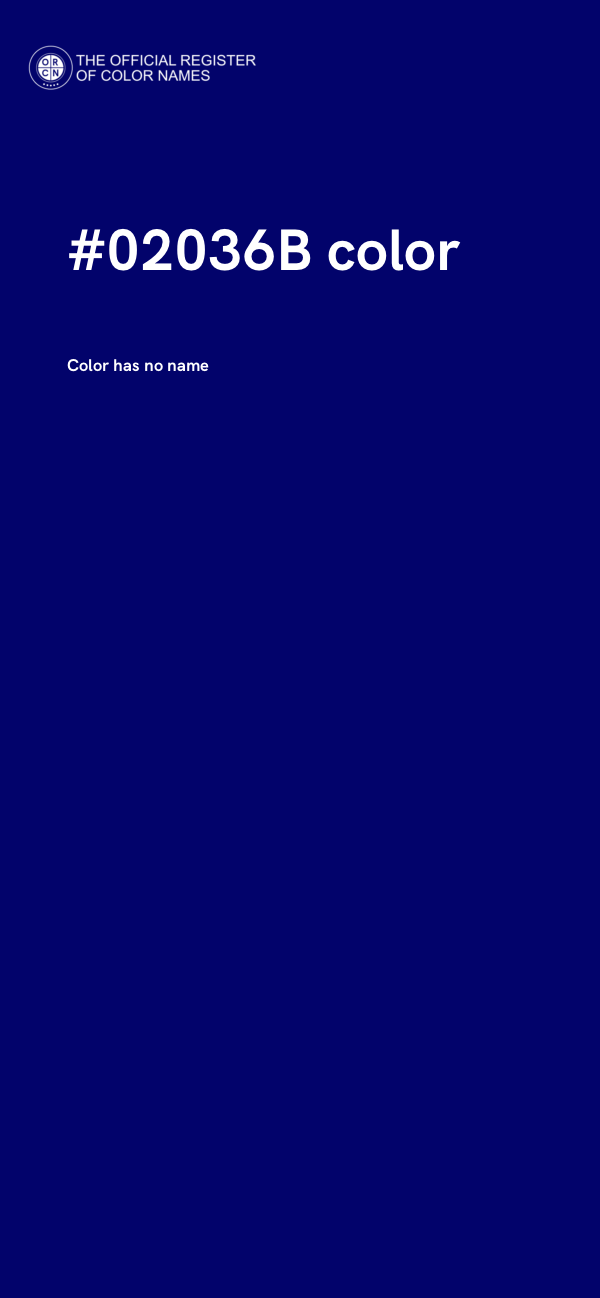 #02036B color image