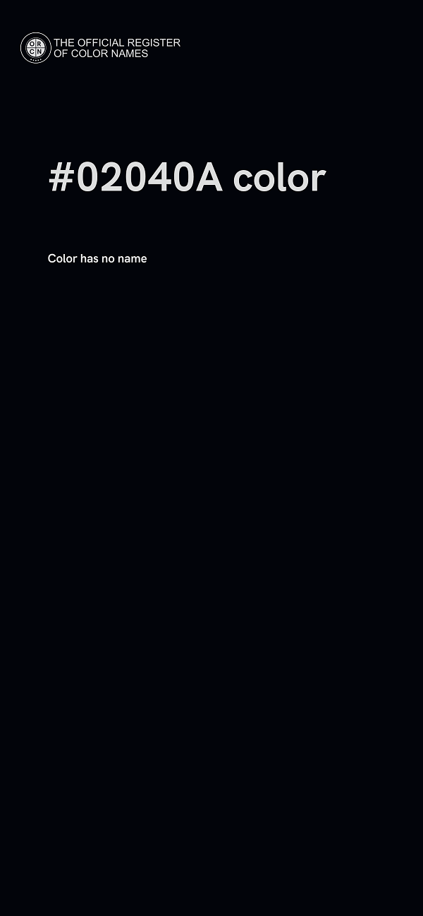 #02040A color image