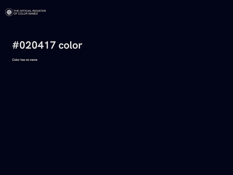 #020417 color image