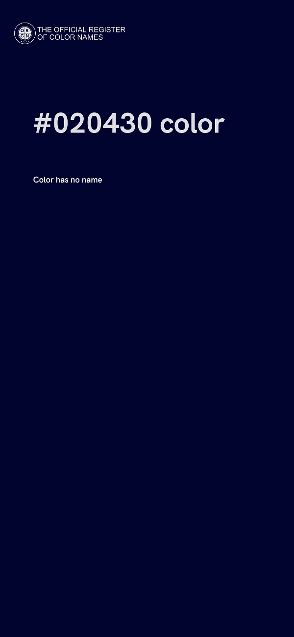 #020430 color image