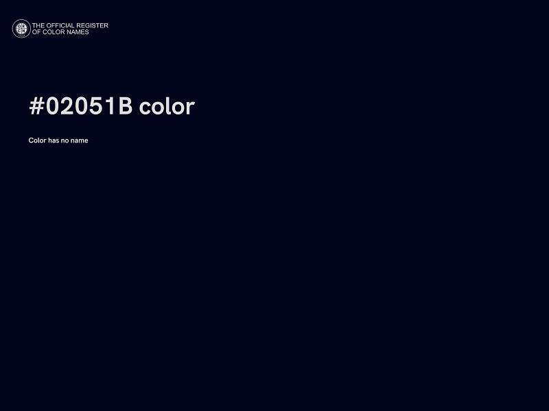 #02051B color image