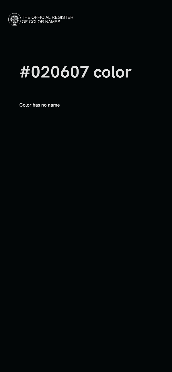 #020607 color image
