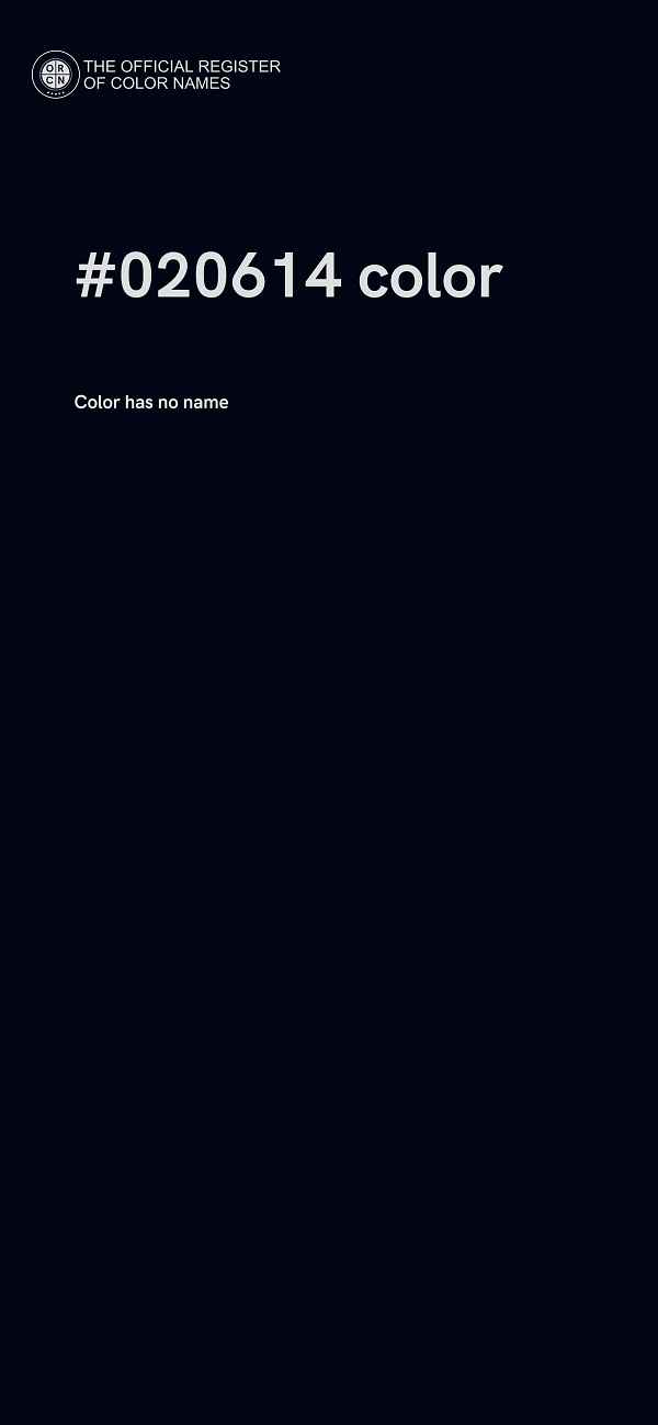 #020614 color image
