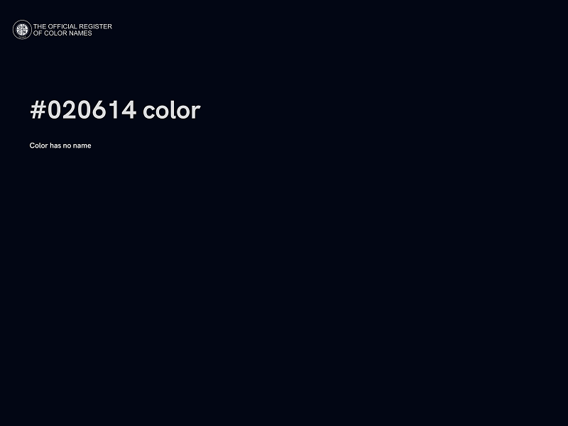 #020614 color image