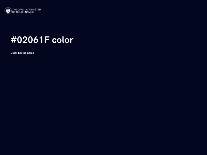 #02061F color image