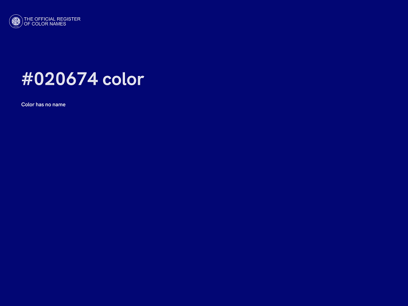 #020674 color image