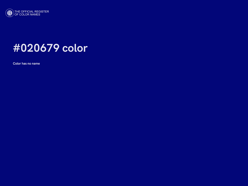 #020679 color image