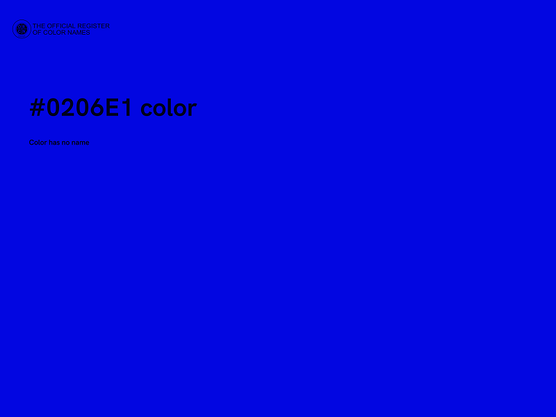 #0206E1 color image