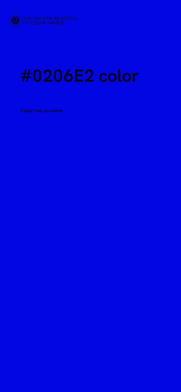 #0206E2 color image