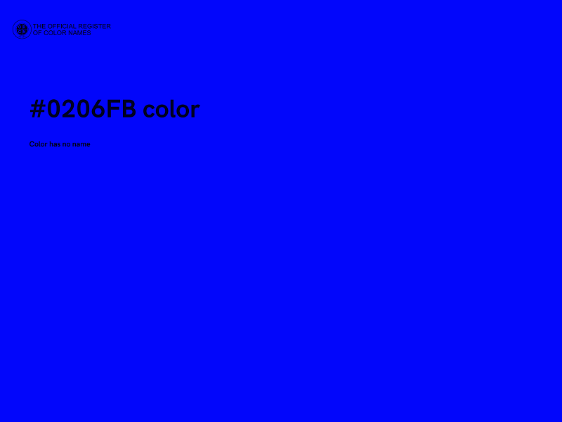 #0206FB color image