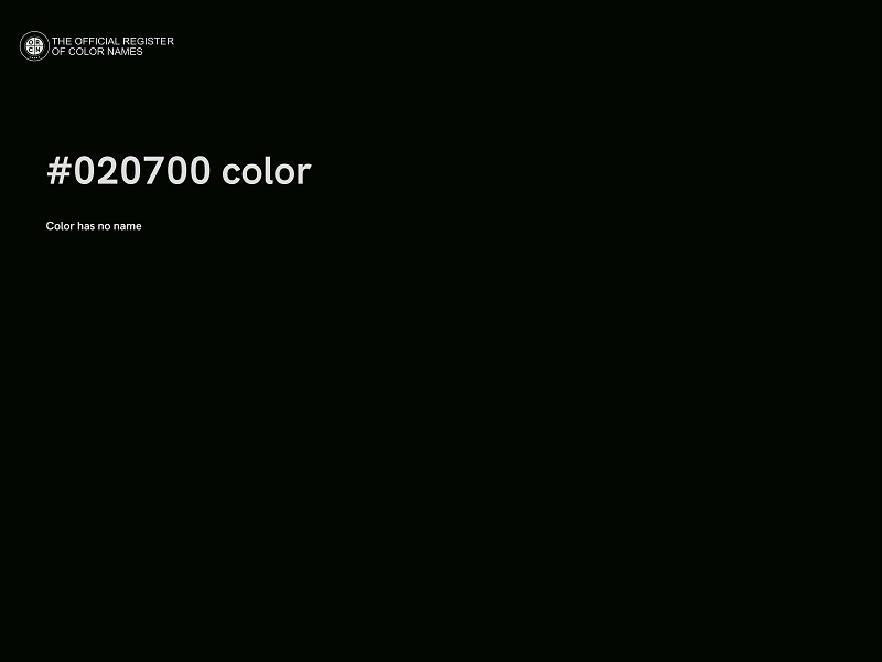 #020700 color image
