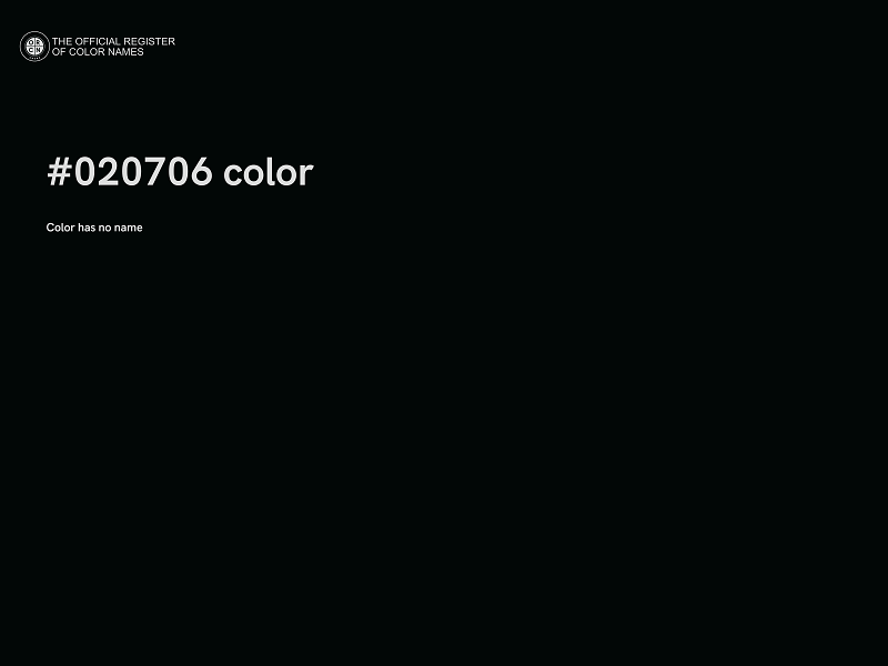 #020706 color image