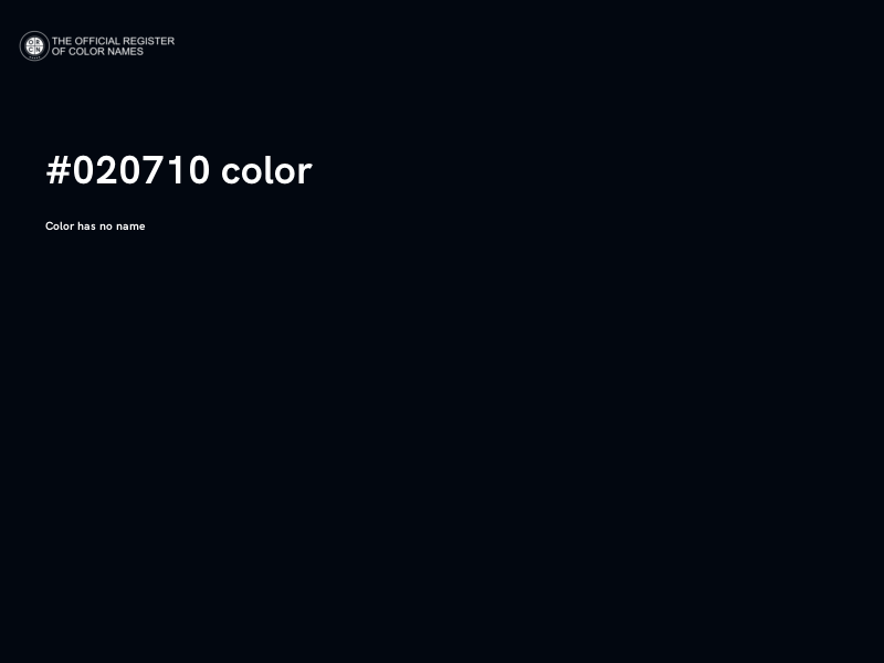 #020710 color image