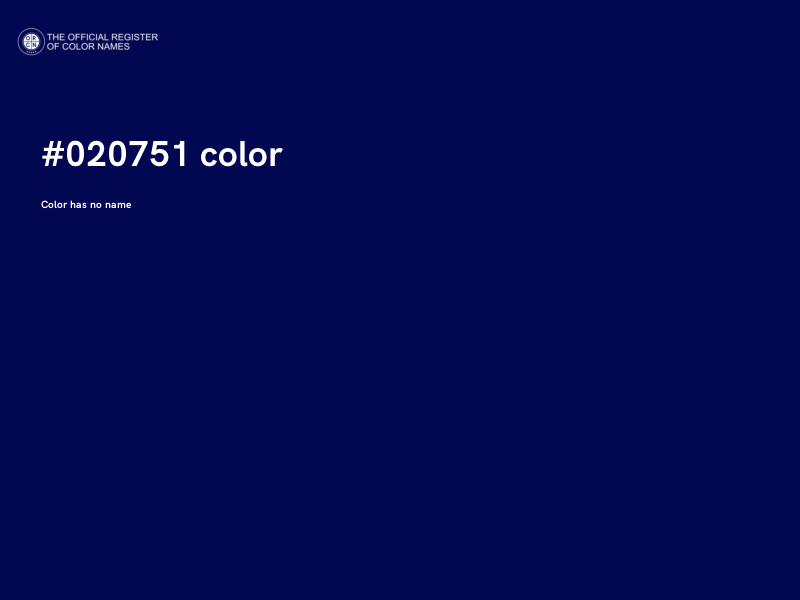 #020751 color image