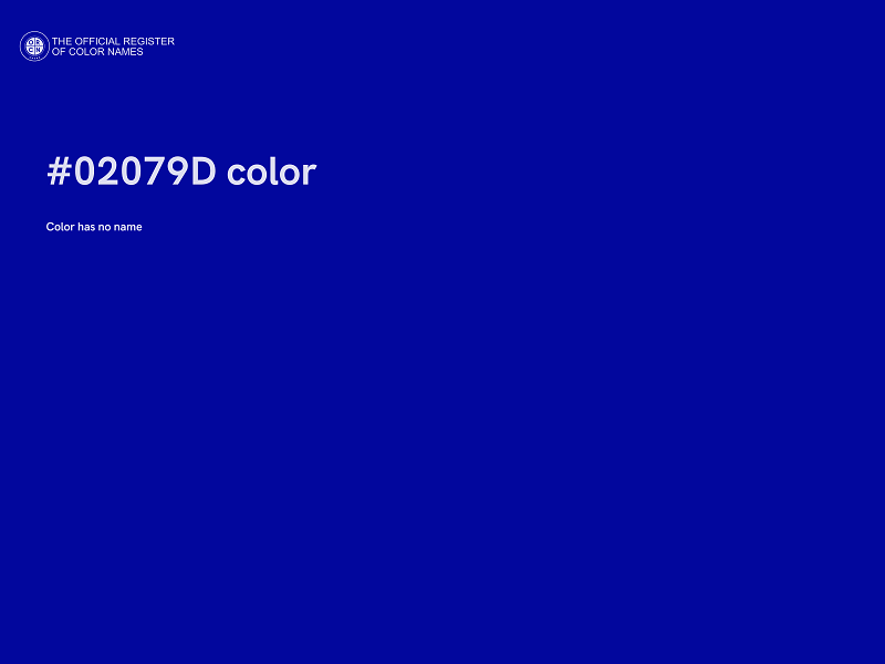 #02079D color image