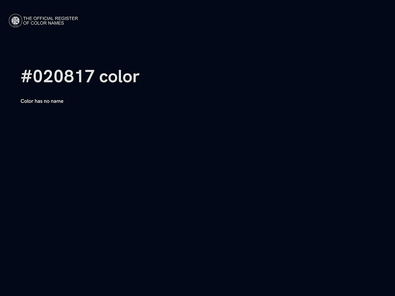 #020817 color image