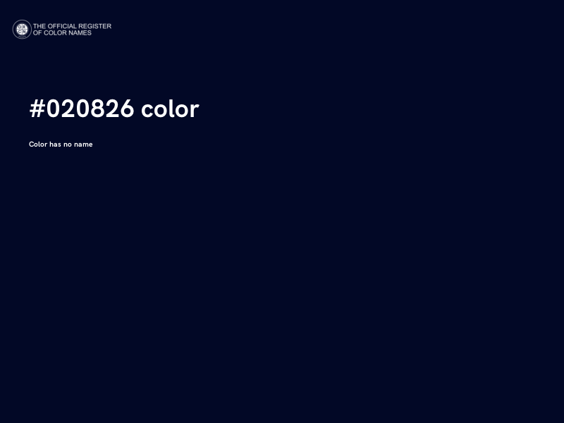 #020826 color image