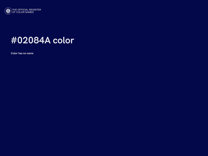 #02084A color image