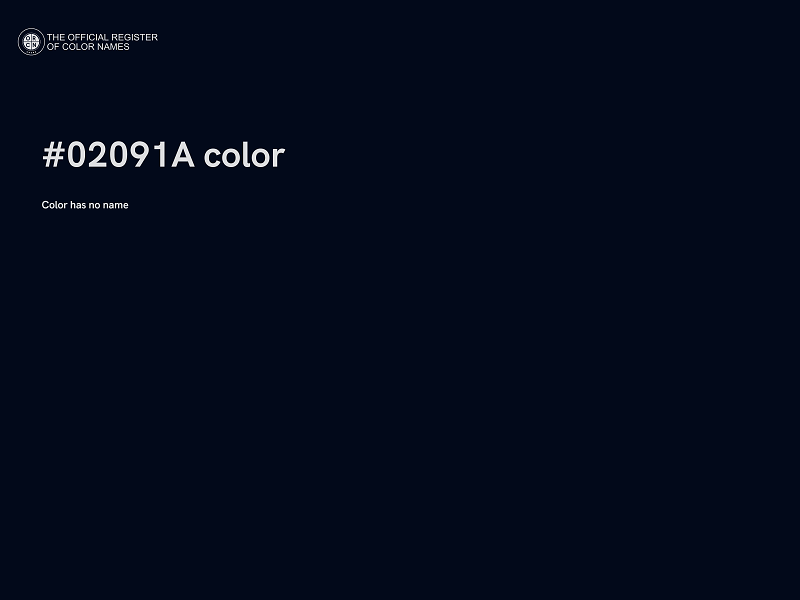 #02091A color image