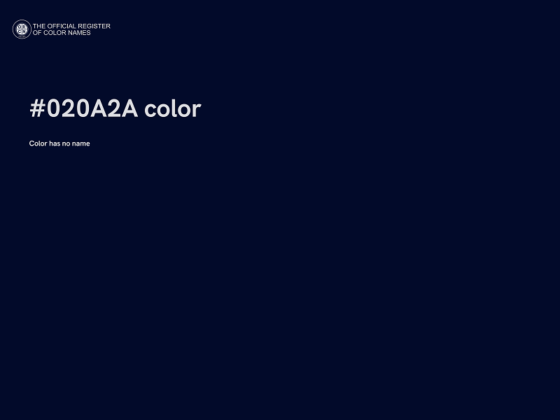 #020A2A color image