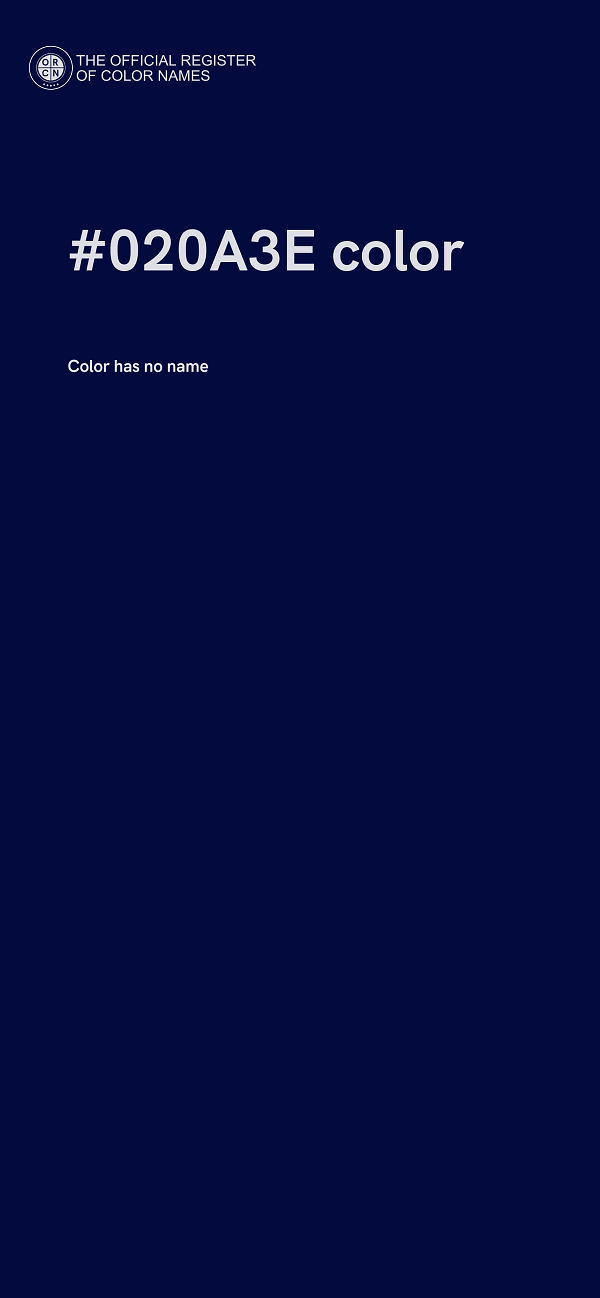 #020A3E color image