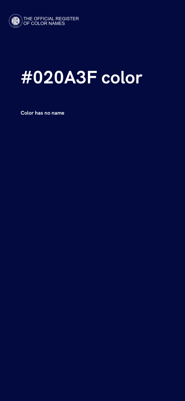 #020A3F color image