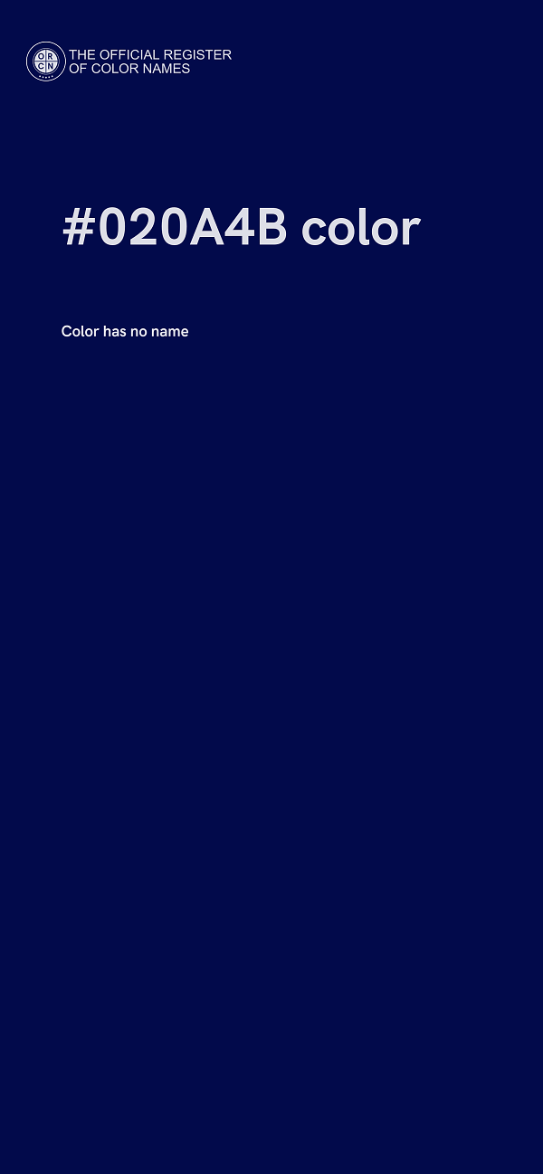 #020A4B color image