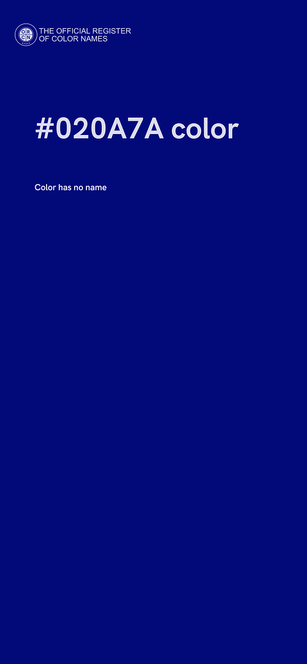 #020A7A color image