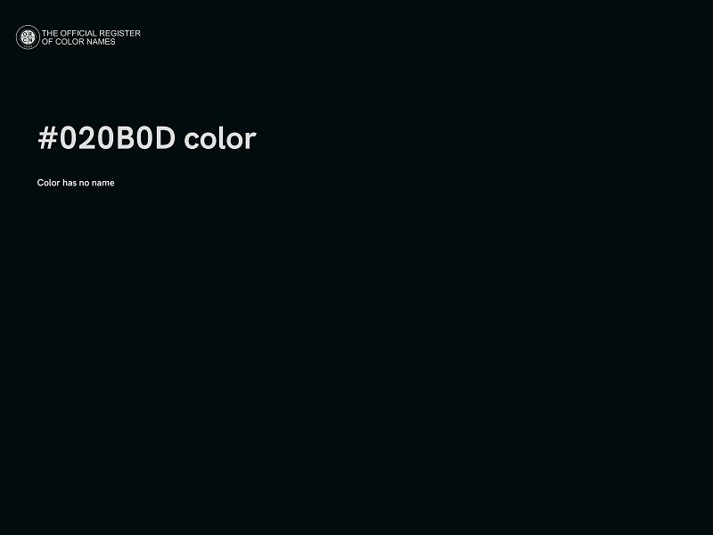 #020B0D color image