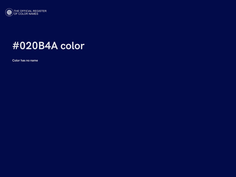 #020B4A color image