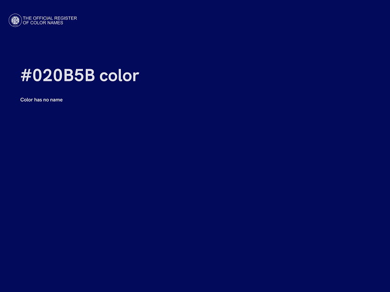 #020B5B color image