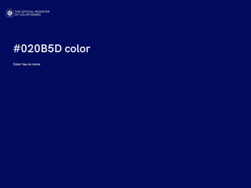 #020B5D color image