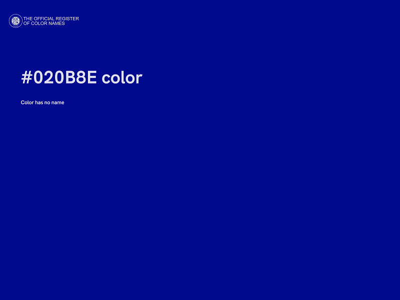 #020B8E color image