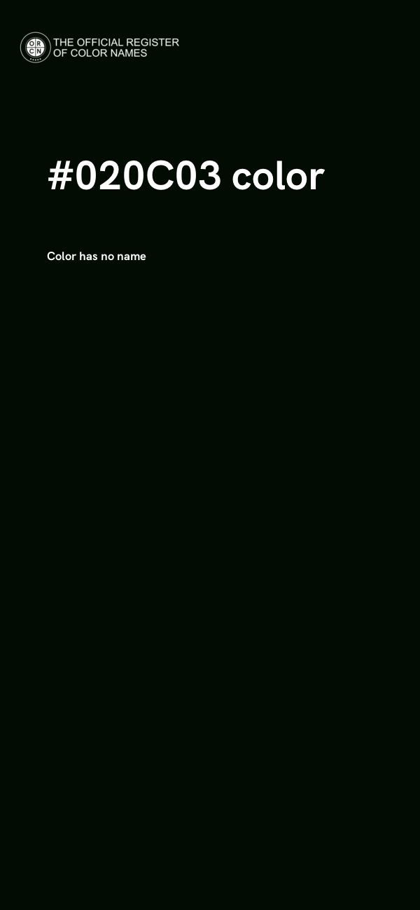 #020C03 color image