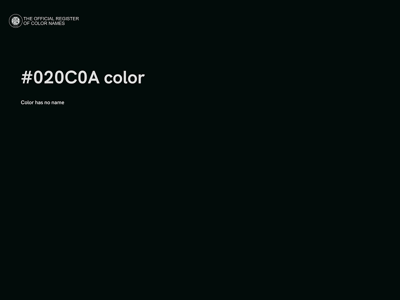 #020C0A color image