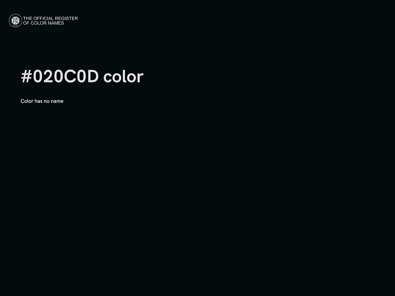 #020C0D color image