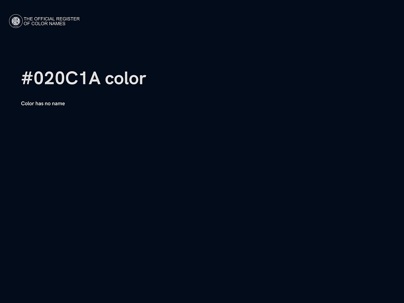 #020C1A color image