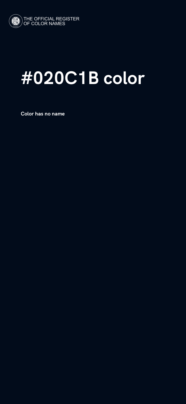 #020C1B color image