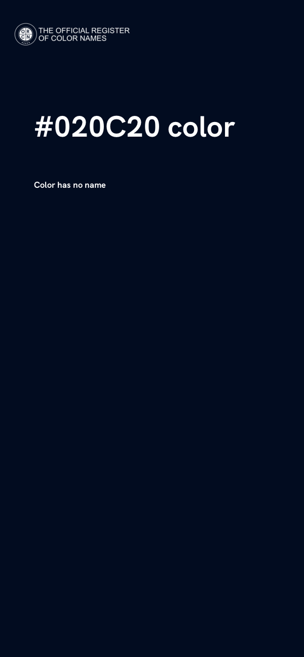 #020C20 color image