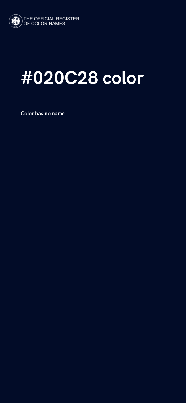 #020C28 color image