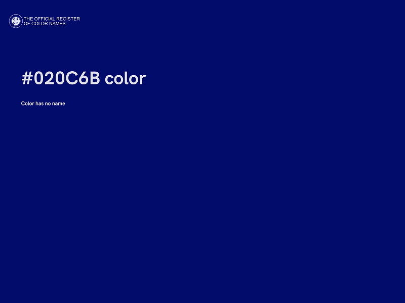 #020C6B color image