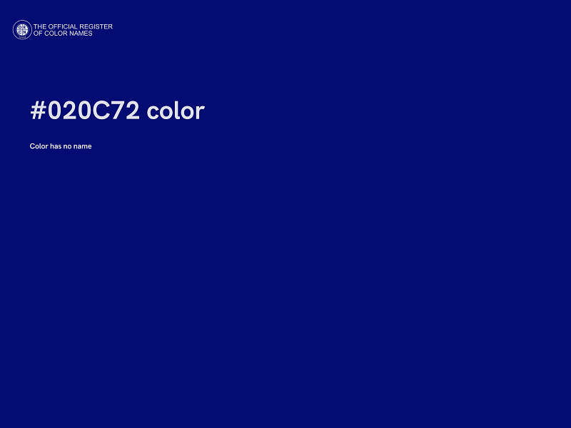 #020C72 color image