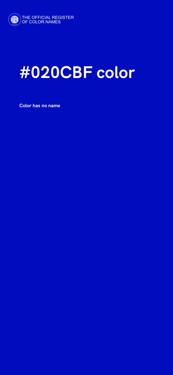 #020CBF color image