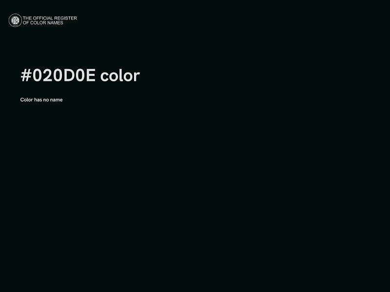 #020D0E color image