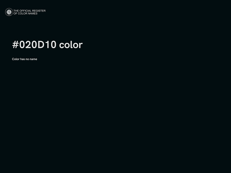 #020D10 color image